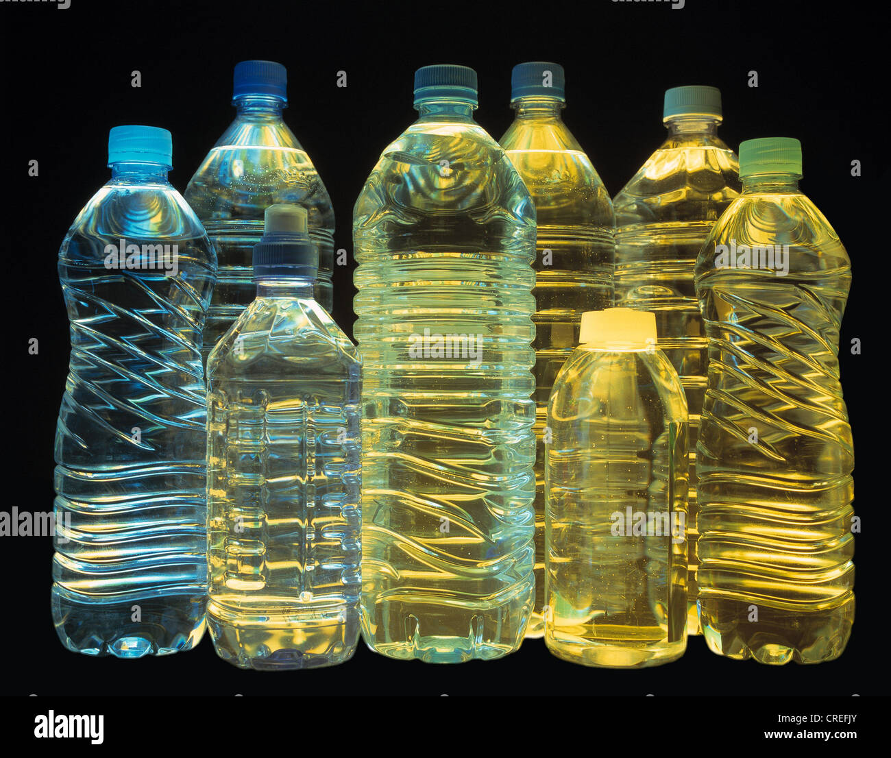 Plastic bottles for beverages Stock Photo Alamy