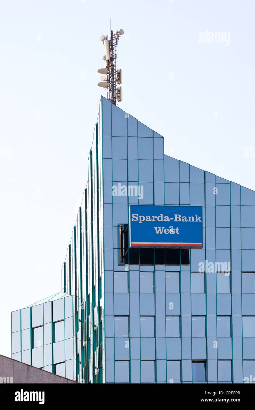 Logo on the Sparda-Bank West eG headquarters in Duesseldorf, North  Rhine-Westphalia, Germany, Europe Stock Photo - Alamy