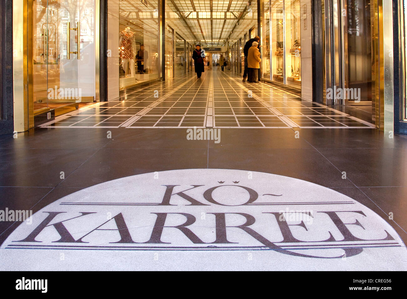 Koe-Karree shopping arcade on the Koe or Koenigsallee shopping promenade, Duesseldorf, North Rhine-Westphalia, Germany, Europe Stock Photo