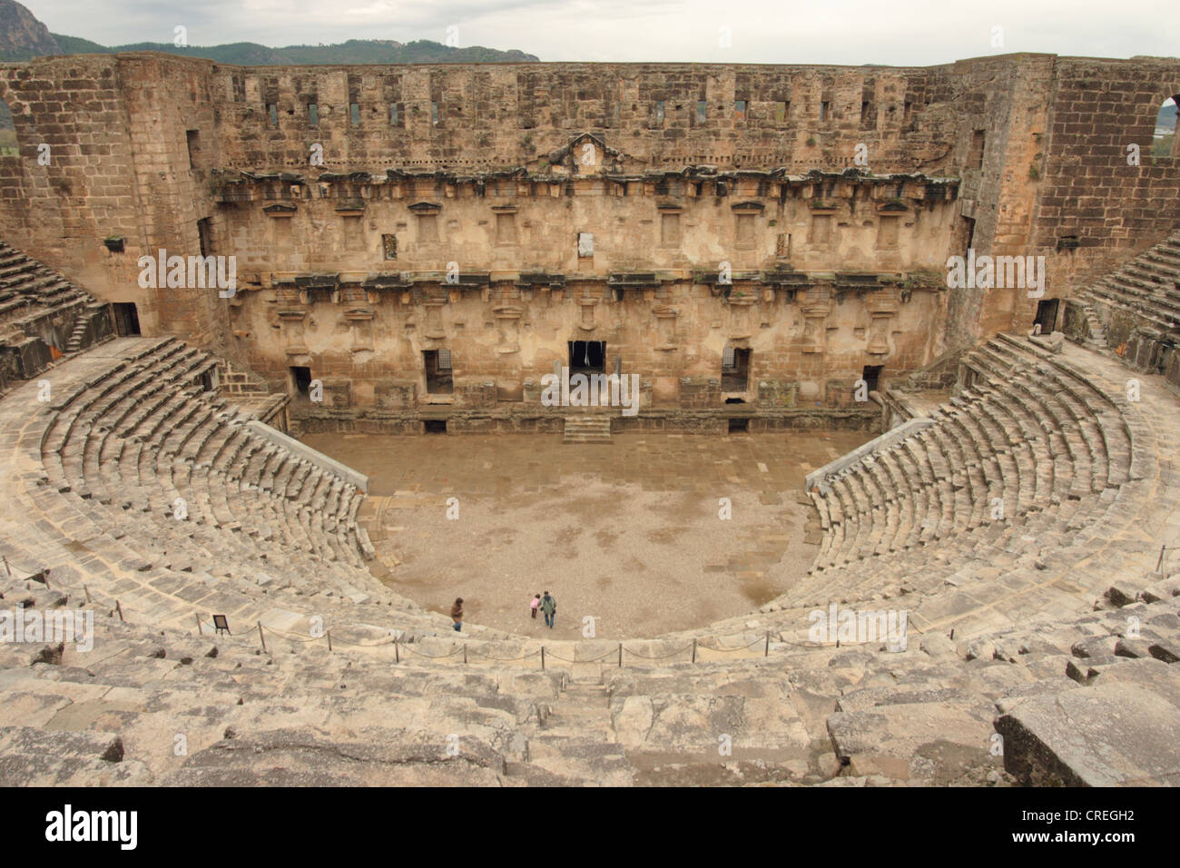 amphitheatre, Turkey, Antalya, Aspendos Stock Photo