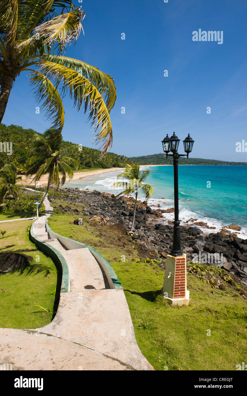 Park, Big Corn Island, Caribbean Sea, Nicaragua, Central America Stock