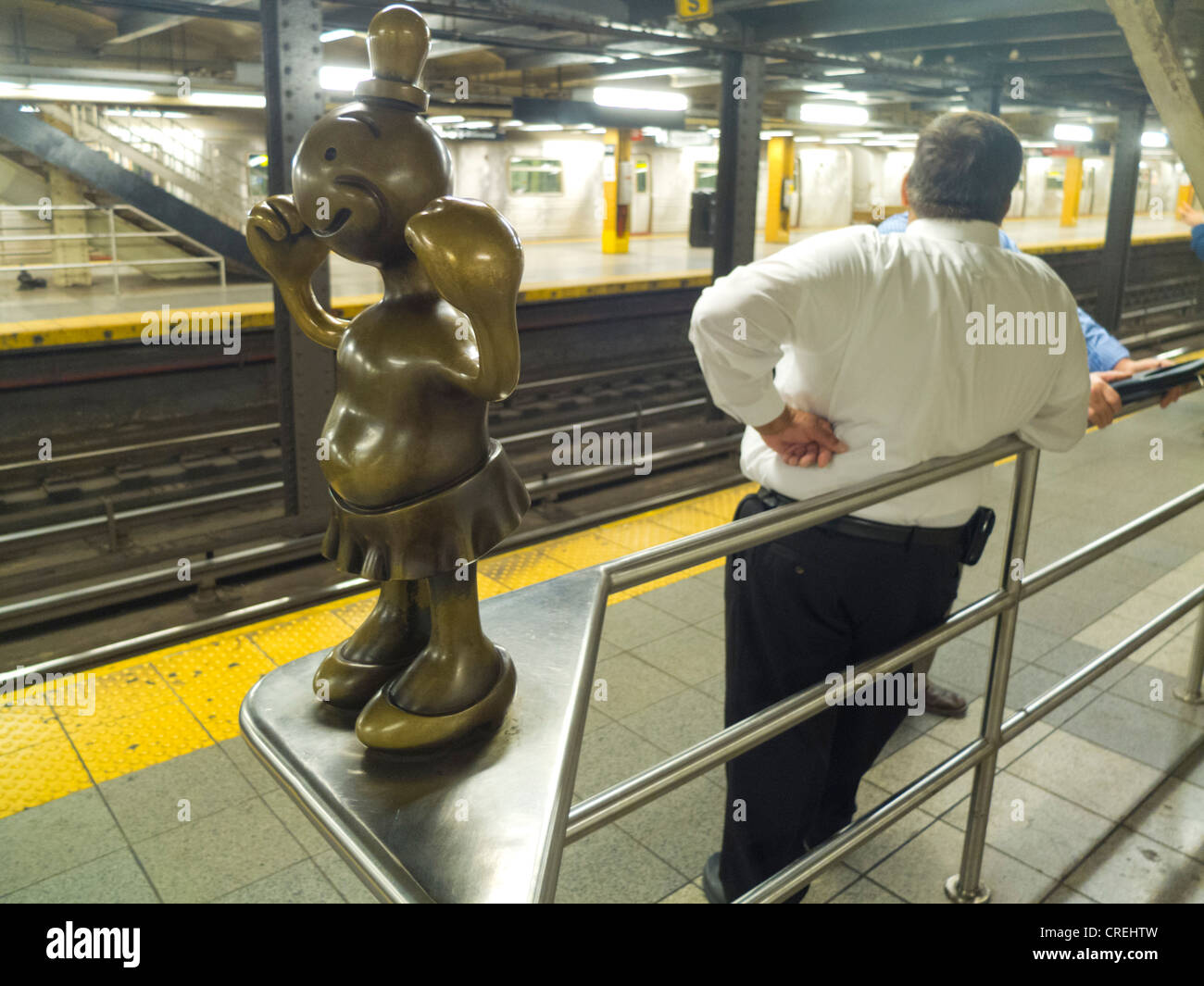 Tom Otterness life underground sculptures in NYC subway Stock Photo Alamy