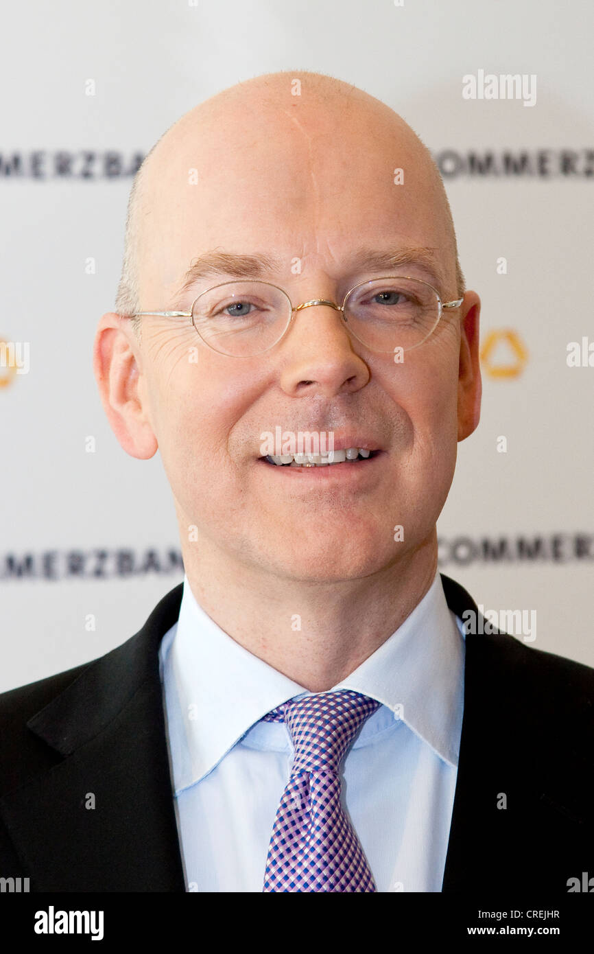 Martin Blessing, Chief Executice Officer, CEO, of Commerzbank AG during the financial statement press conference on 23.02.2011 Stock Photo