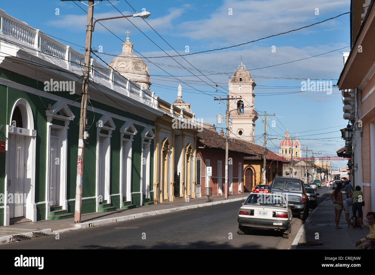 Restored Colonial Architecture, Granada, Nicaragua, Central America ...