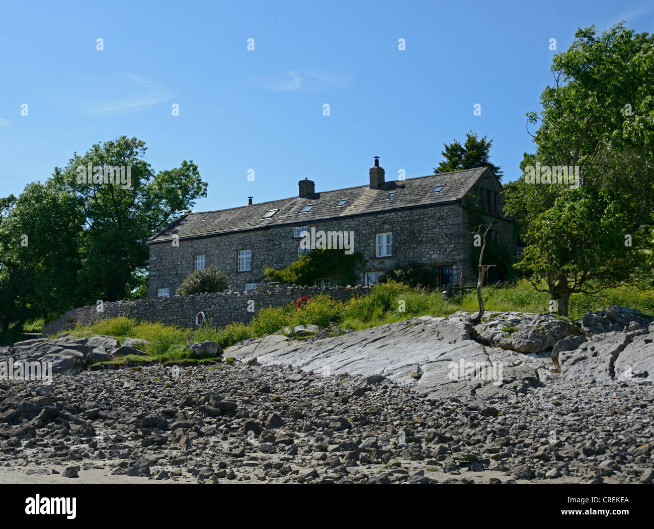 Brown's Houses. Jenny Brown's Point, Silverdale, Lancashire, England, United Kingdom, Europe. Stock Photo