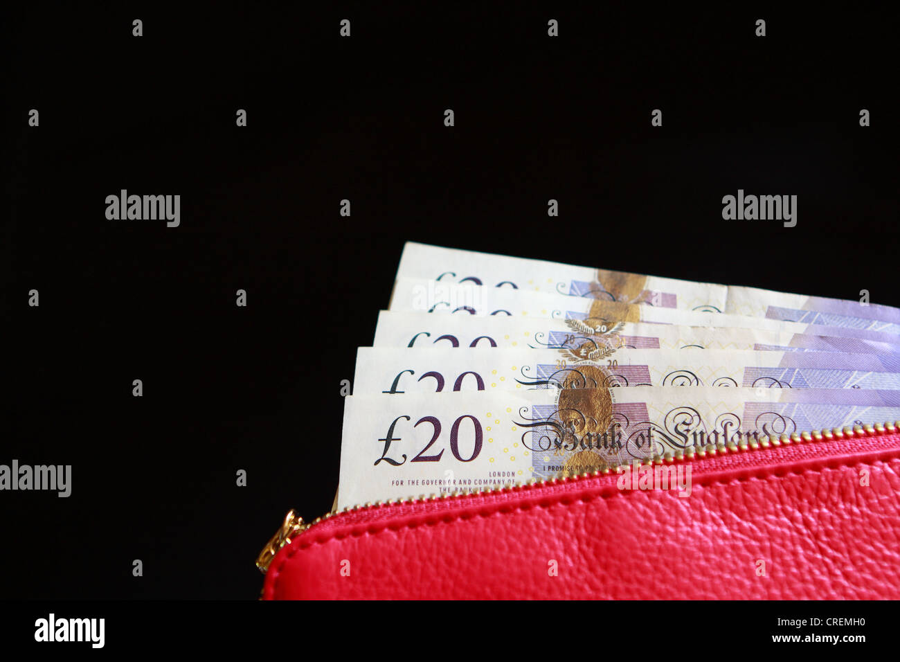 English money in purse hi-res stock photography and images - Alamy