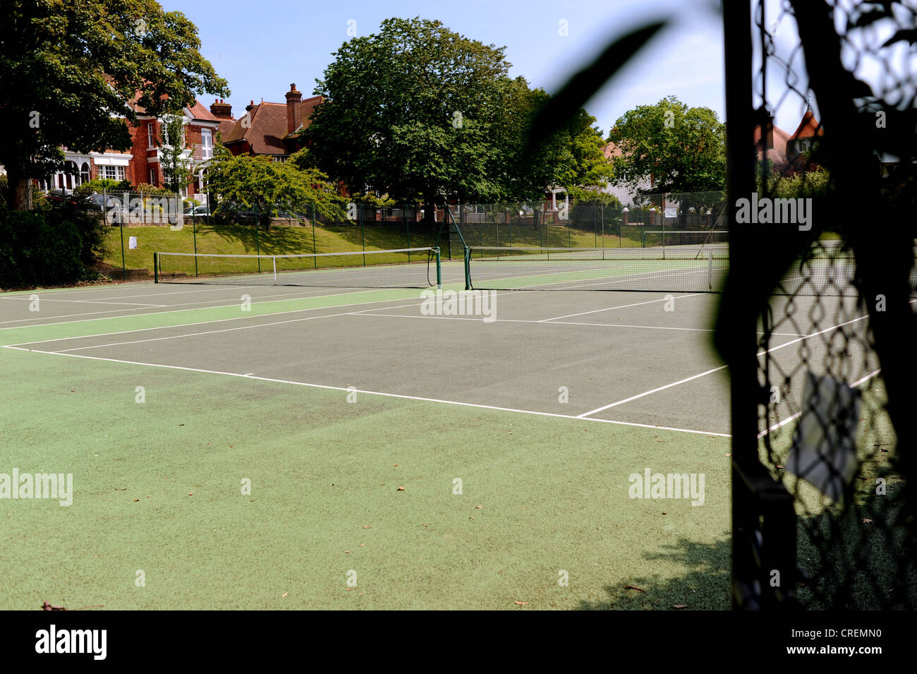 Empty tennis courts not being used Brighton UK 2012 Stock Photo