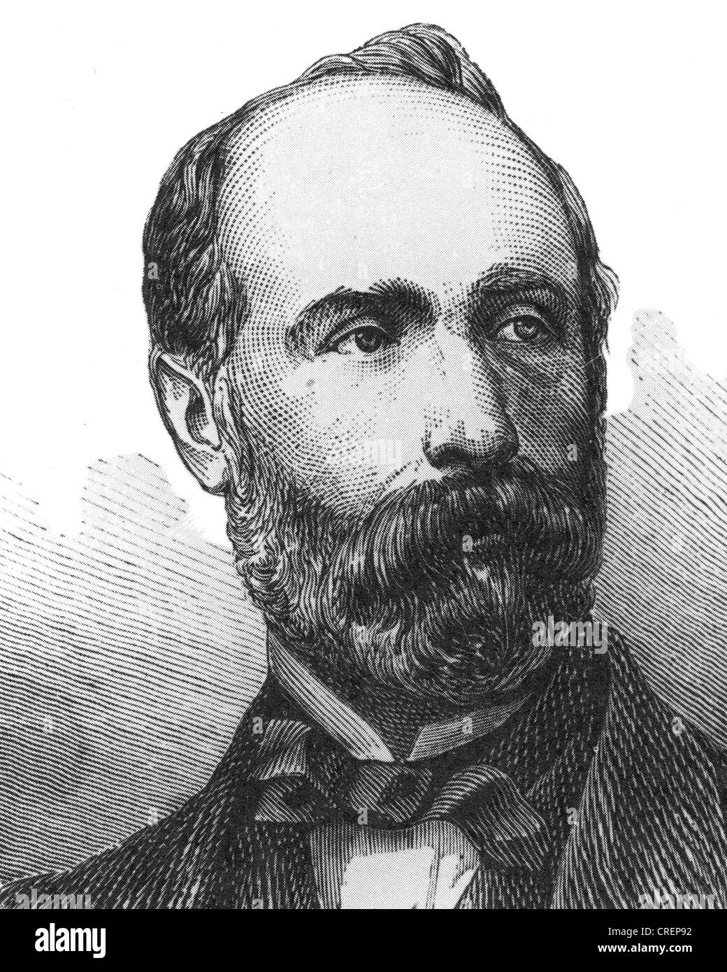 FRANCESCO CRISPI  (1819-1901) Italian  politician Stock Photo