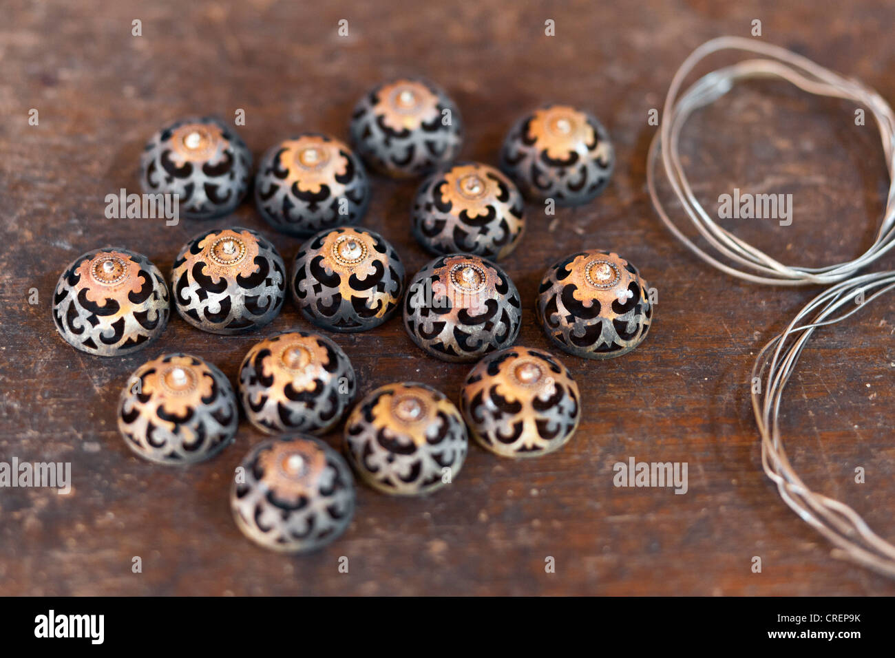 Manufacturing of silver jewellery, Bali, Indonesia, Southeast Asia