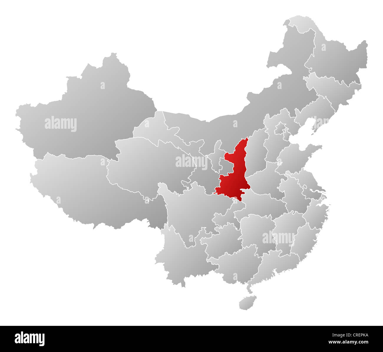Shaanxi map hires stock photography and images Alamy