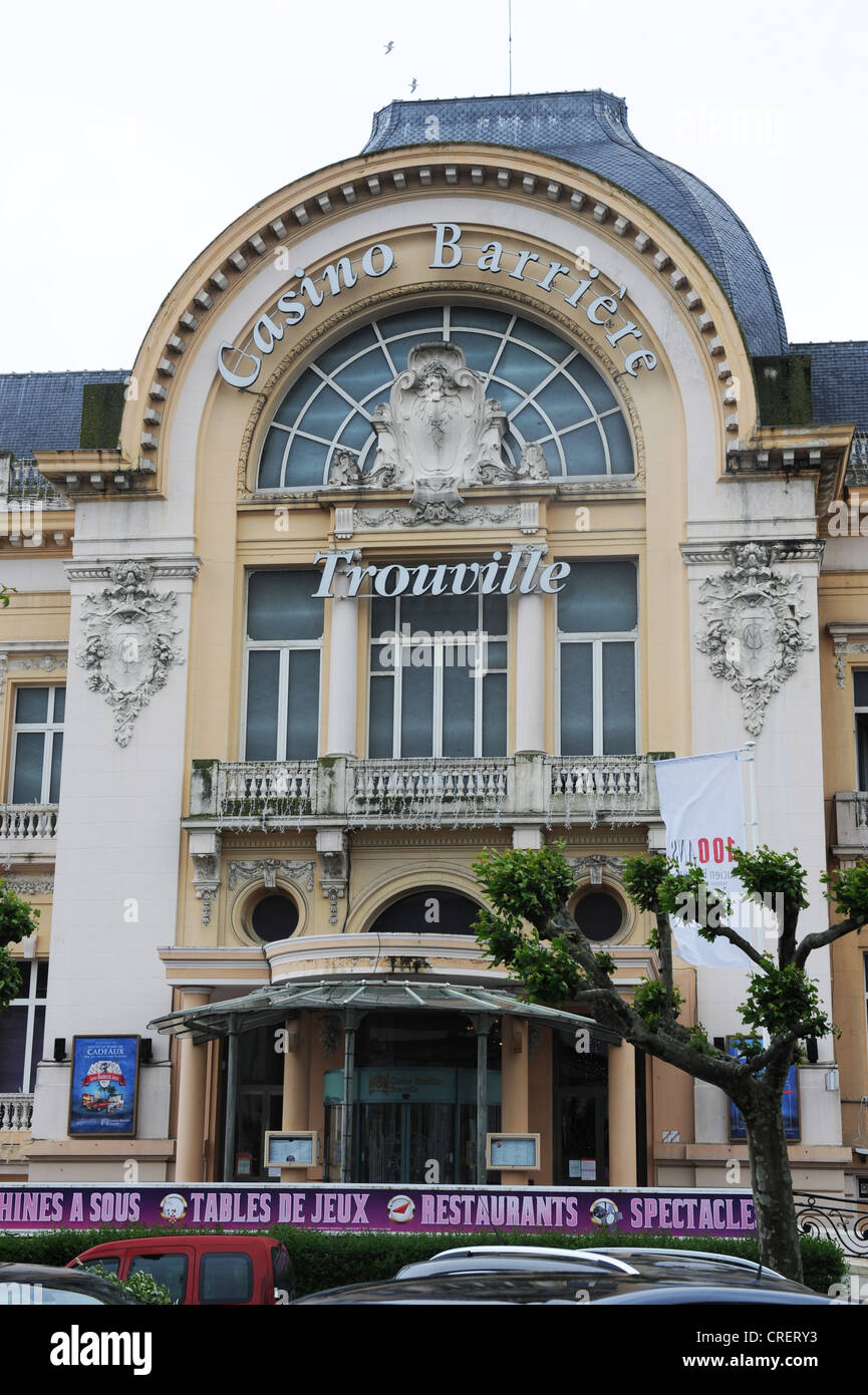 The Casino Barrière at Trouville Normandy France Stock Photo