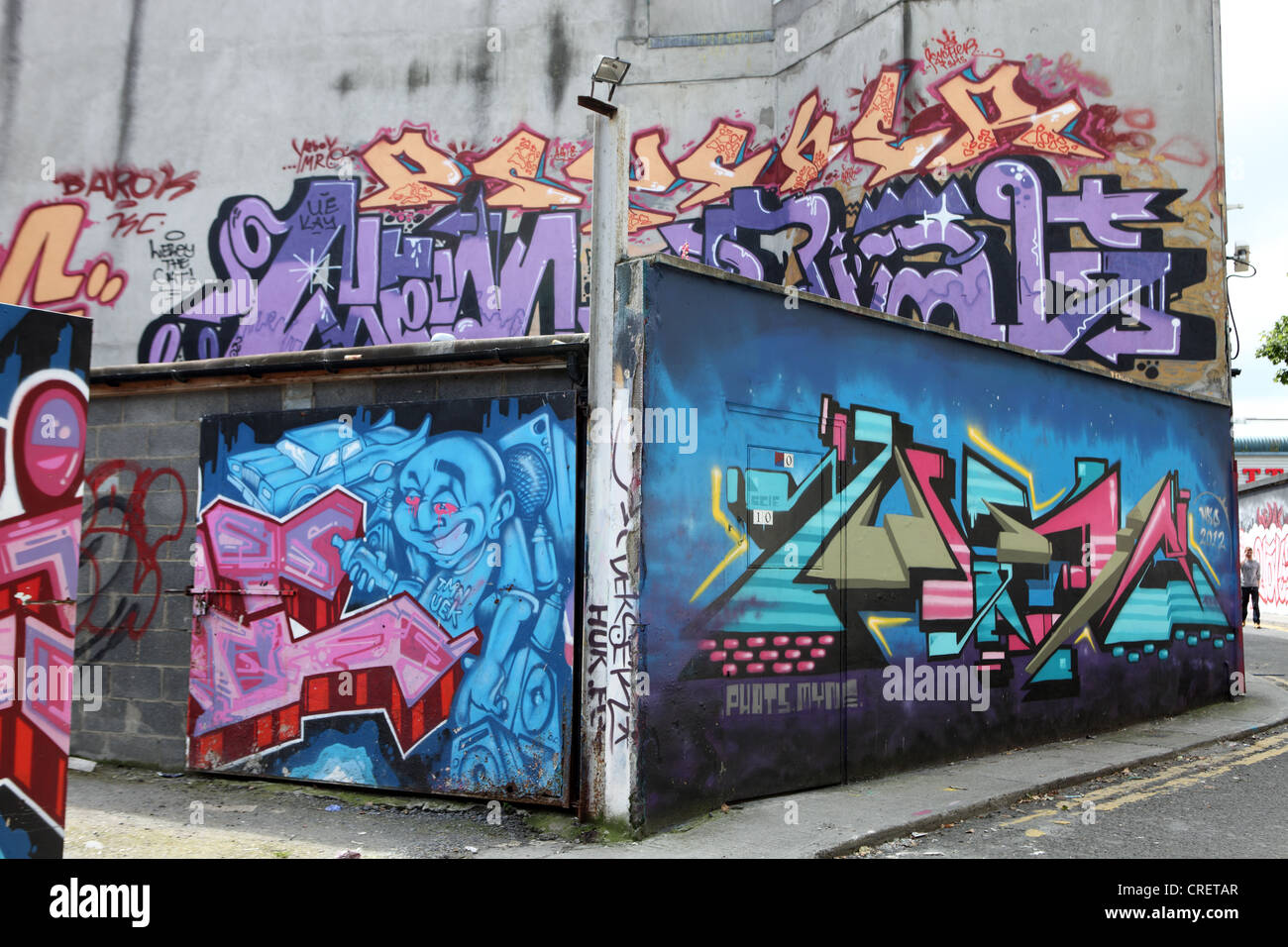 Urban graffiti, The Liberties, Dublin 8; Ireland Stock Photo Alamy