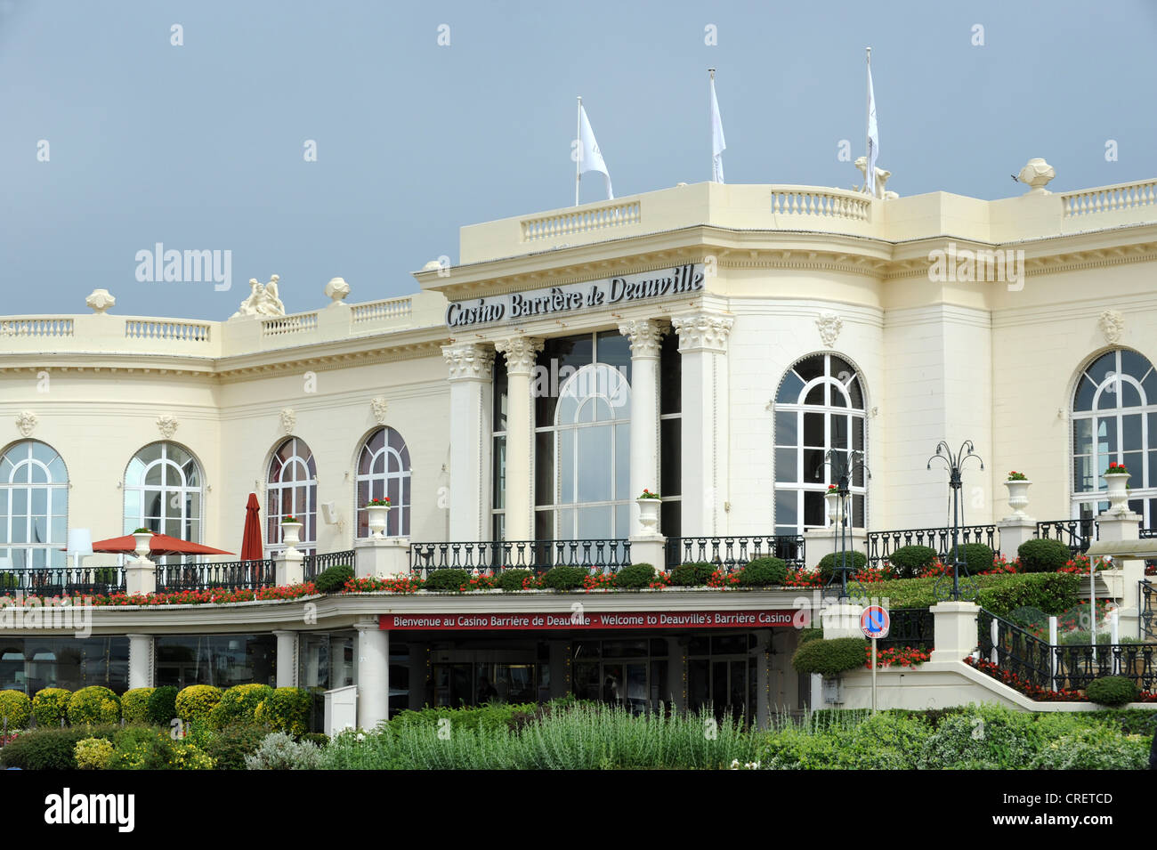 The Casino Barrière hotel Deauville Normandy France Stock Photo