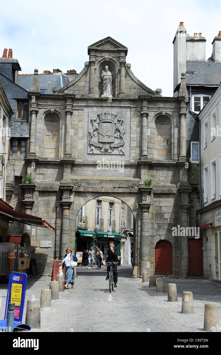 Porte Saint Vincent Vannes Brittany France Stock Photo
