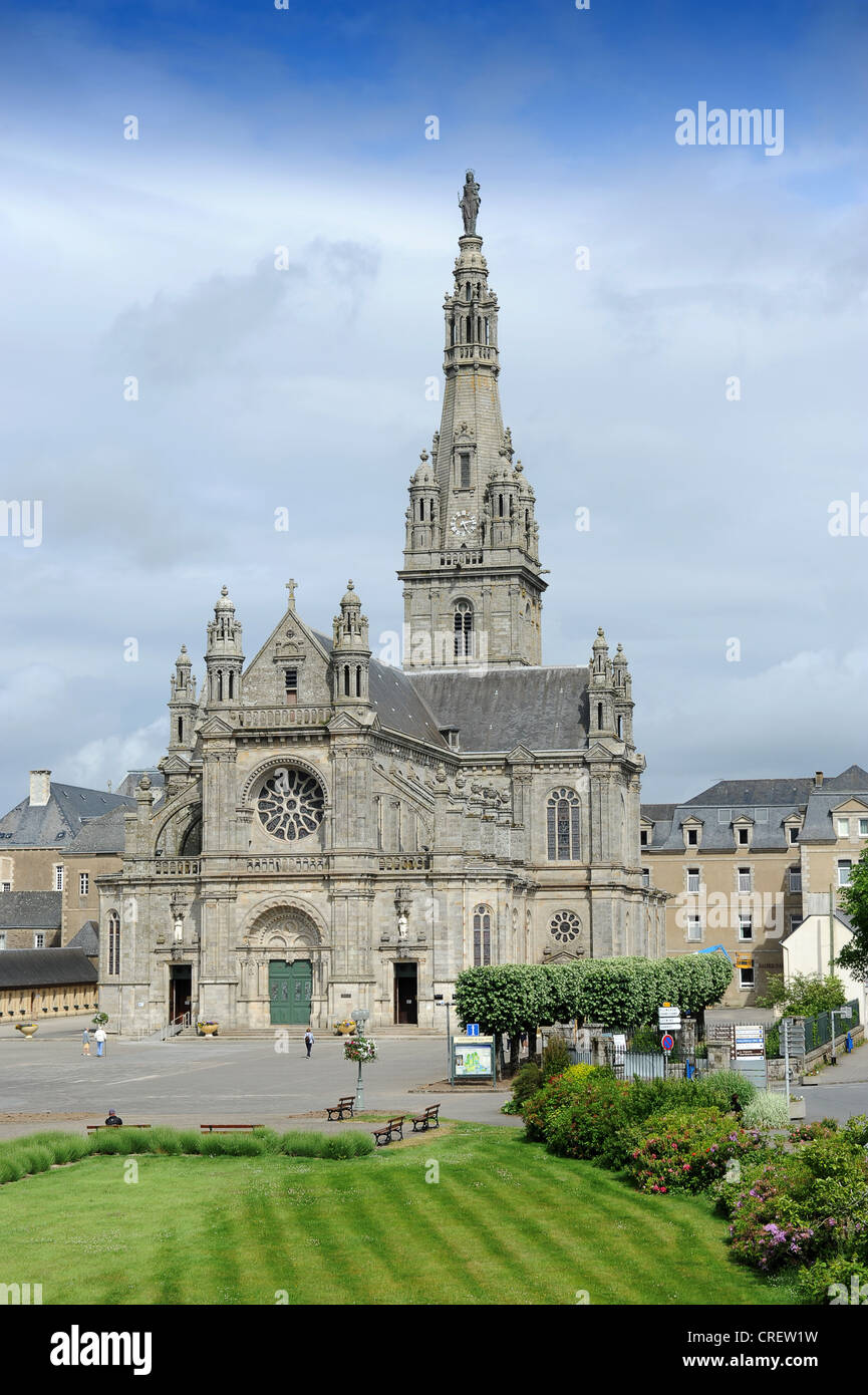 Sainte-Anne-d'Auray basilica Morbihan Brittany in north-western France. Stock Photo