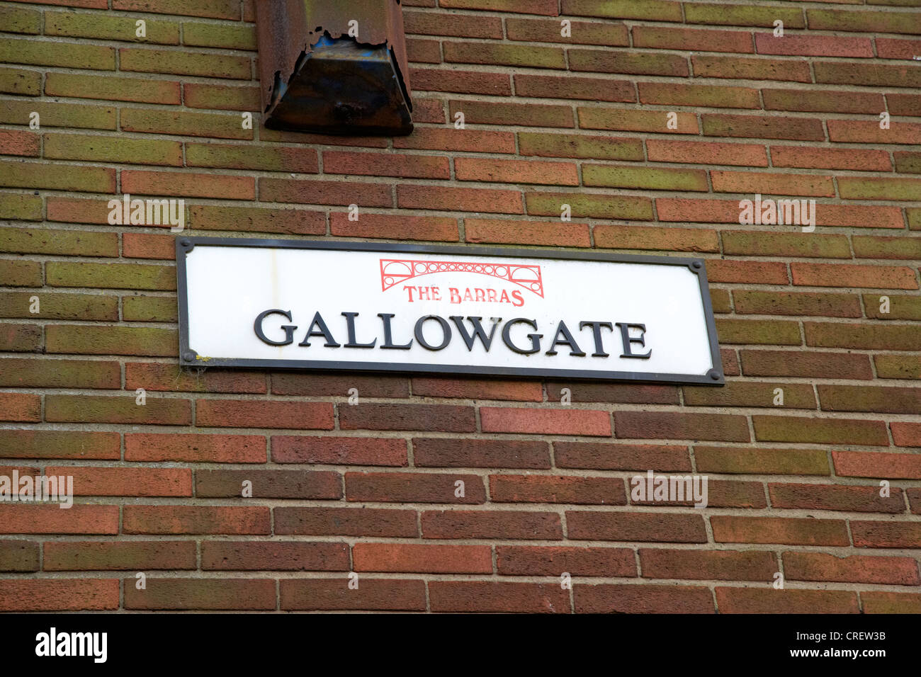 gallowgate street sign in the east end of glasgow scotland uk Stock Photo