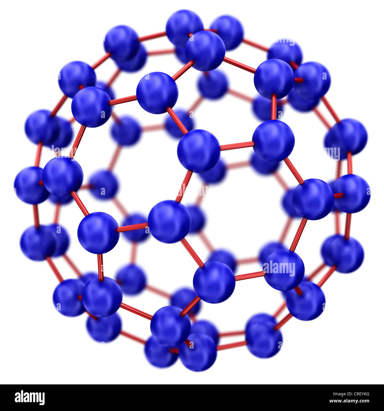Molecule model - isolated on white background Stock Photo - Alamy