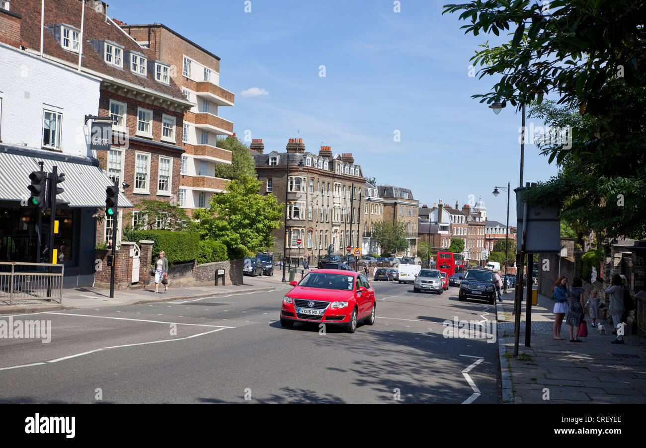 Highgate High Street scene, London, N6, England, UK Stock Photo - Alamy