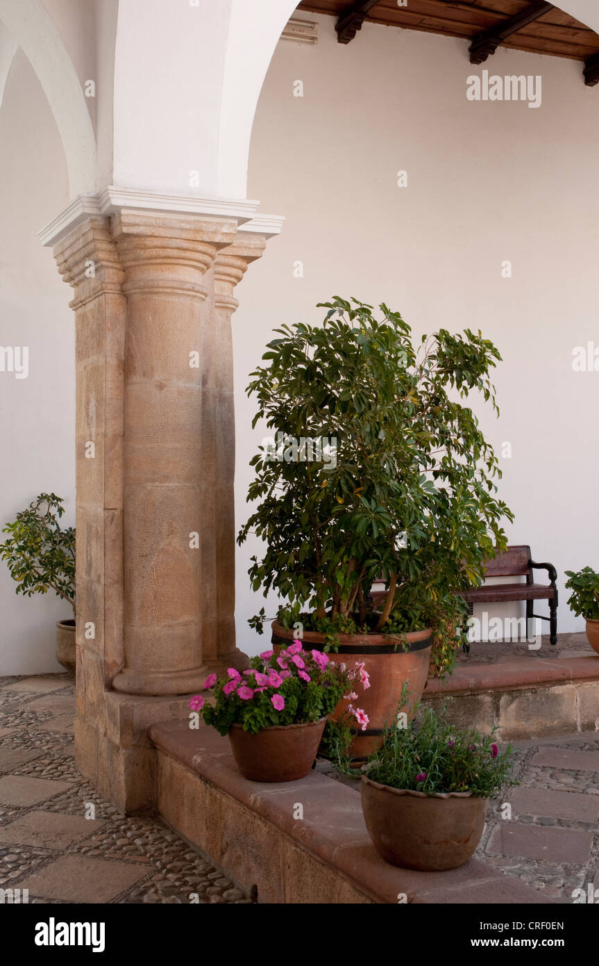 Central courtyard at House of Liberty Stock Photo