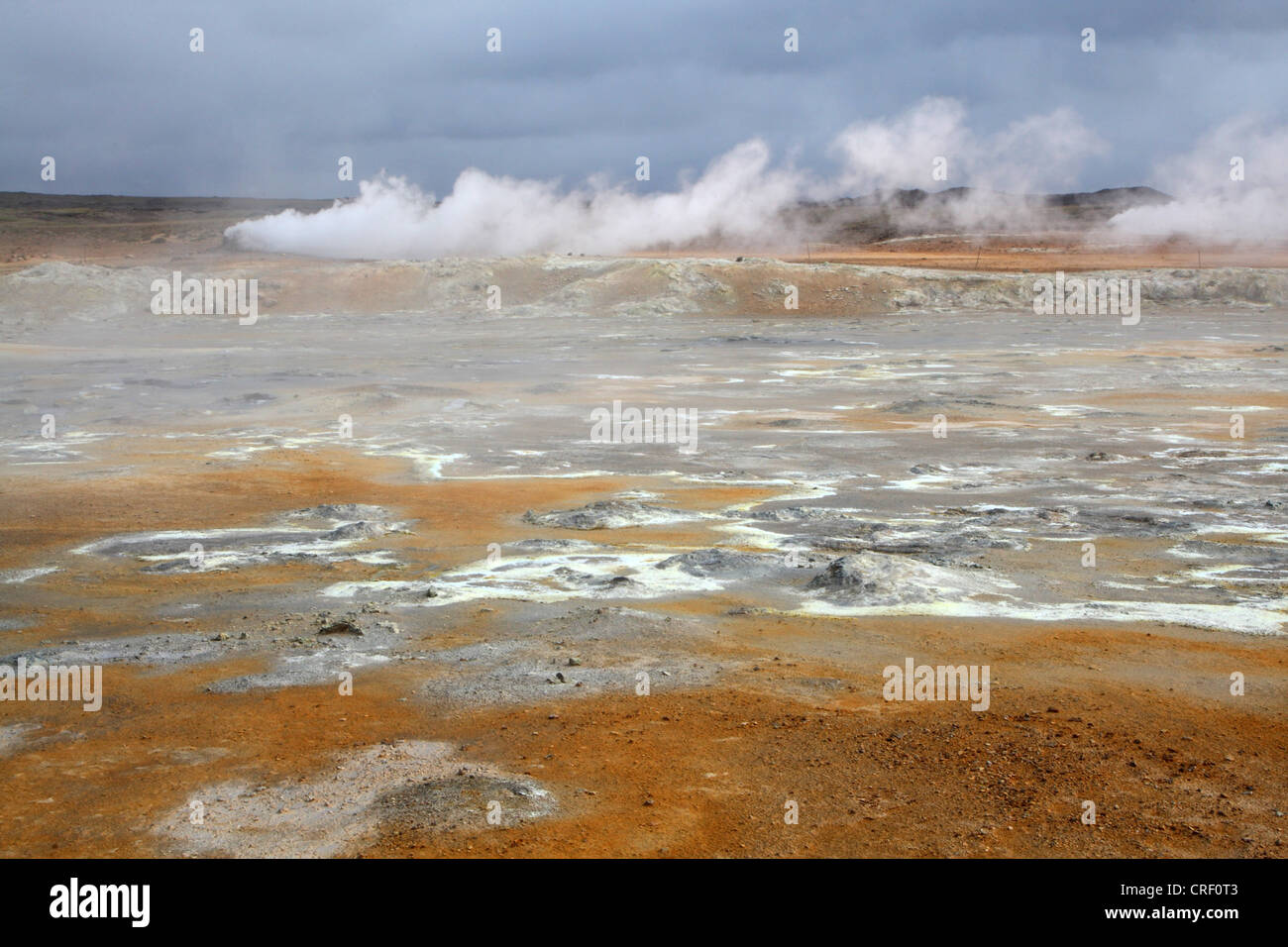 geothermal field Namaskard, Iceland, Namafjall Stock Photo