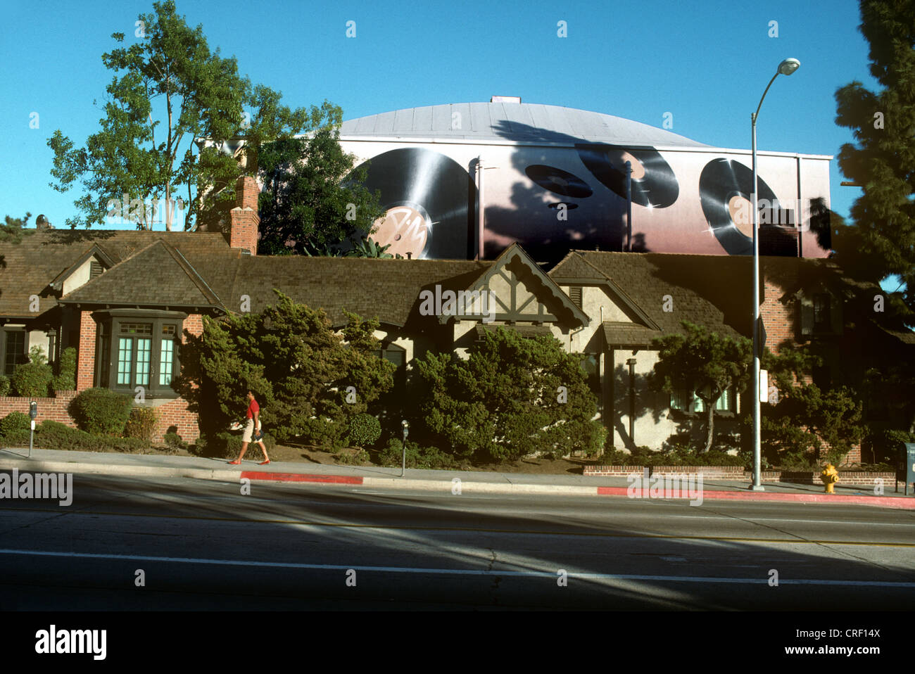 A & M Records, previously the charlie Chaplin Studios, on La Brea Ave. in  Hollywood circa 1980's Stock Photo - Alamy