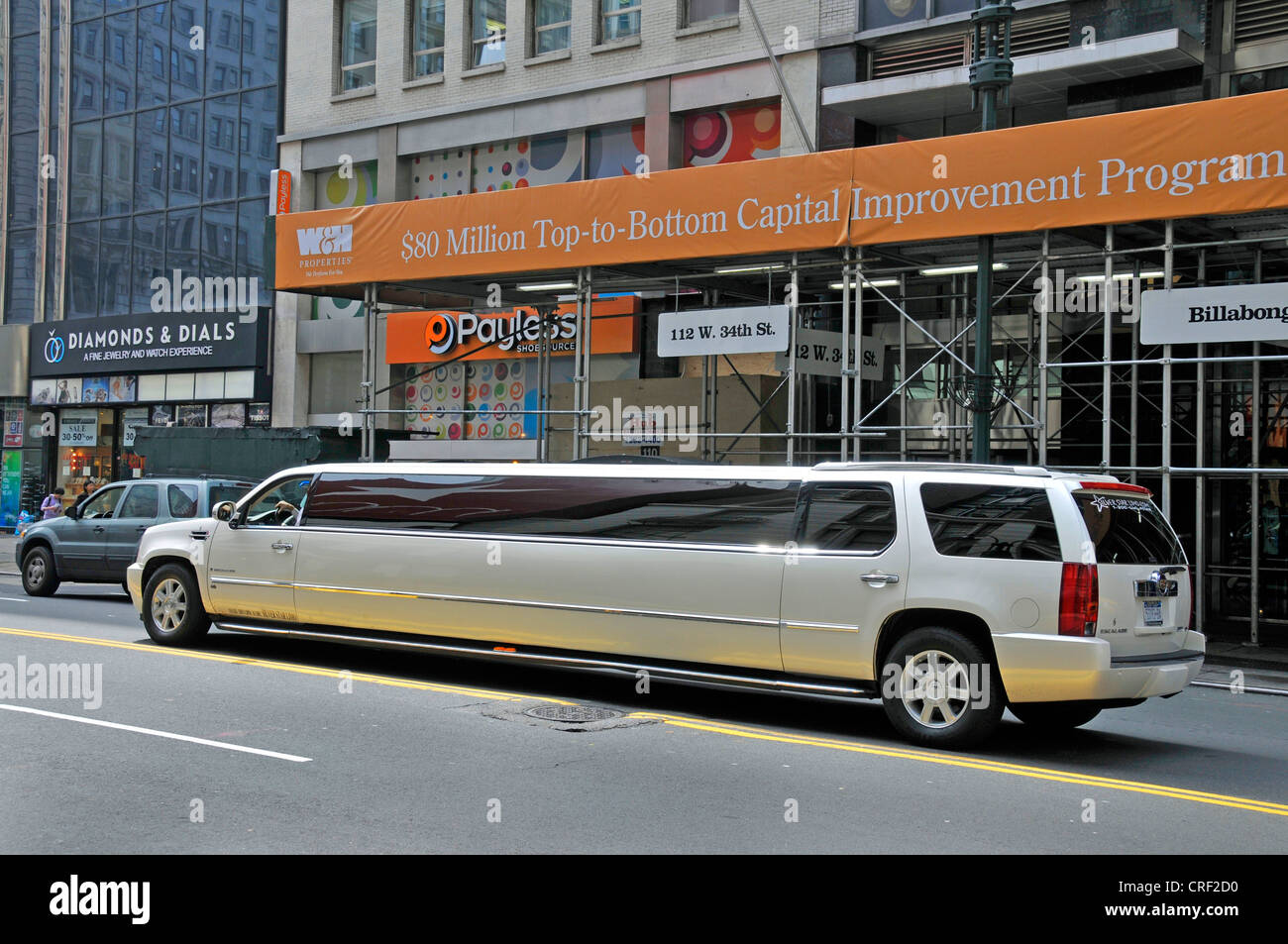 stretch limousine, USA, New York City, Manhattan Stock Photo
