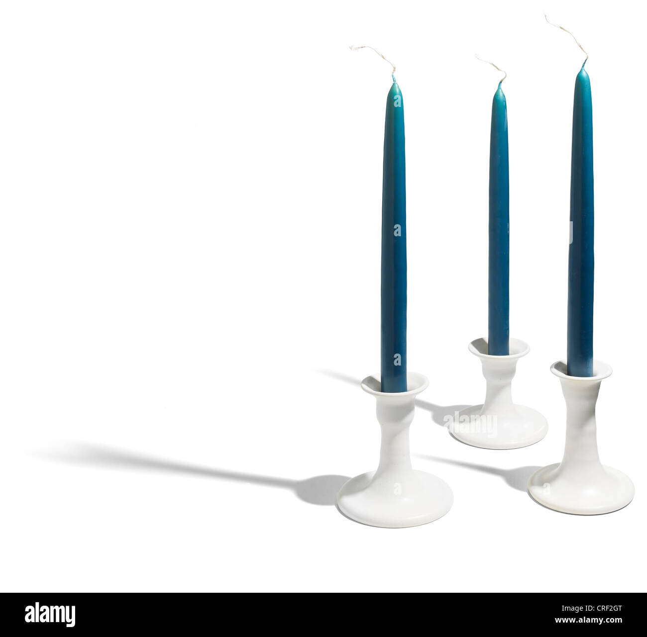 Three candle holders Cut Out Stock Images & Pictures - Alamy