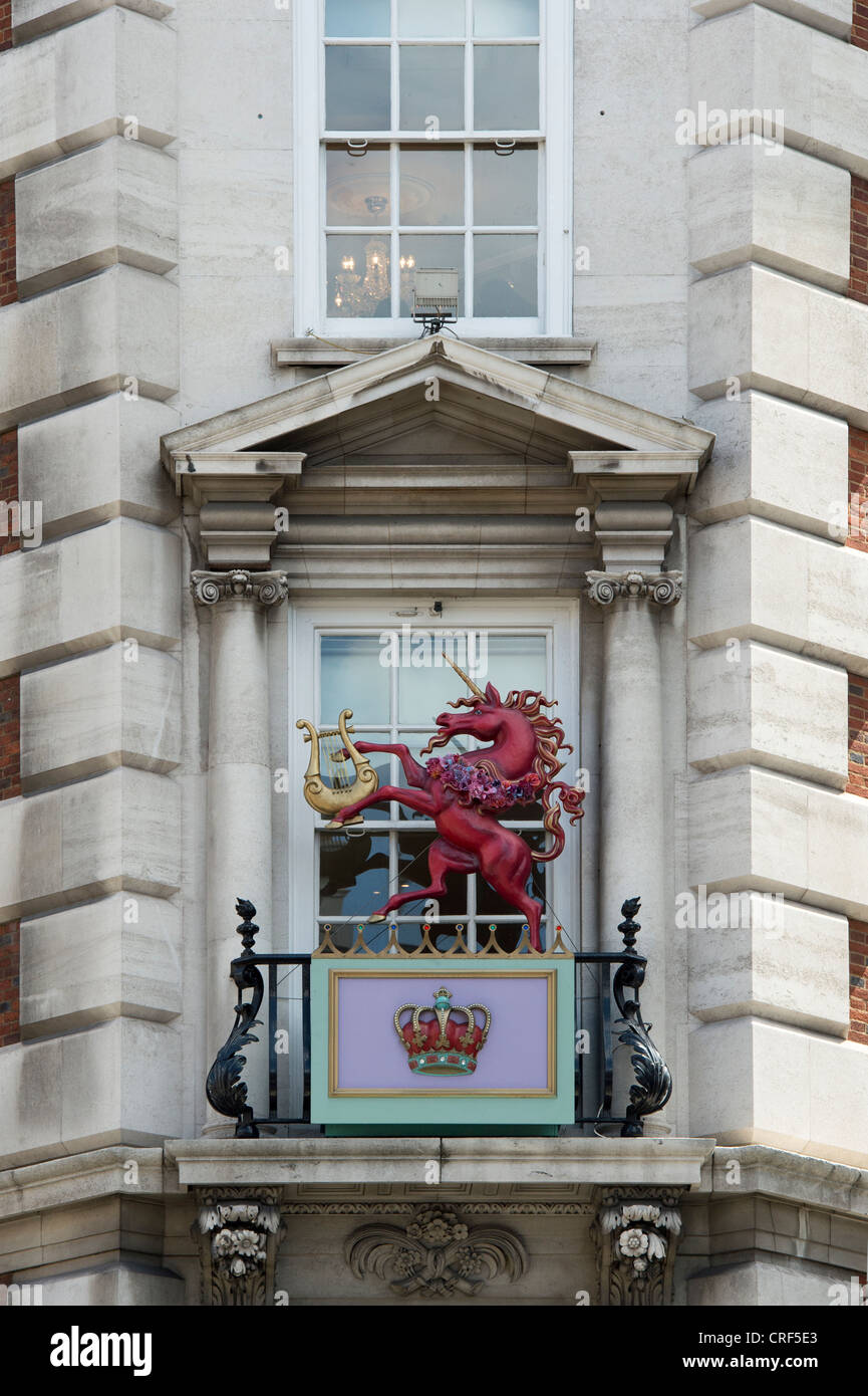 Fortnum and Mason shop front facade. Piccadilly road. London, England Stock Photo