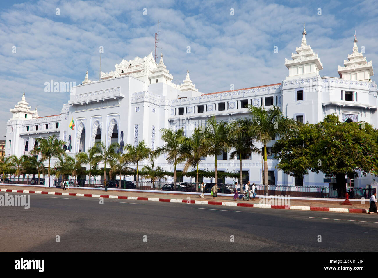 Myanmar, Burma, Yangon. City Hall. Stock Photo