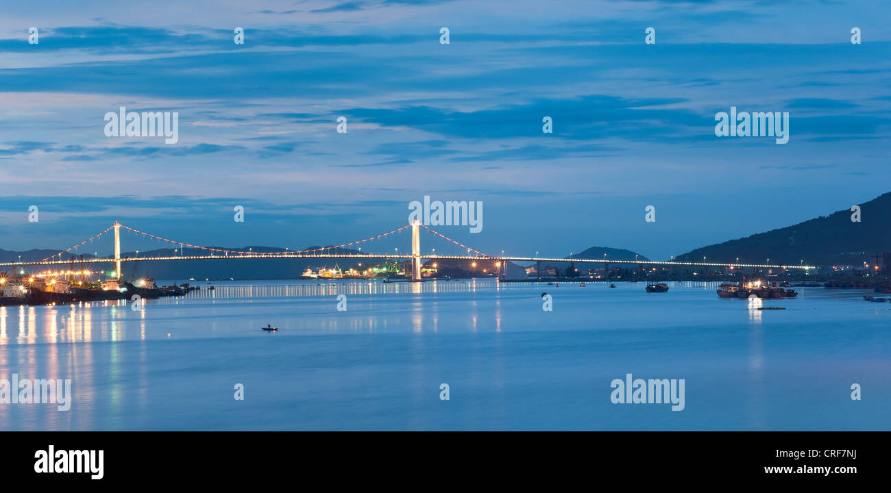 Thuan Phuoc Bridge Stock Photo