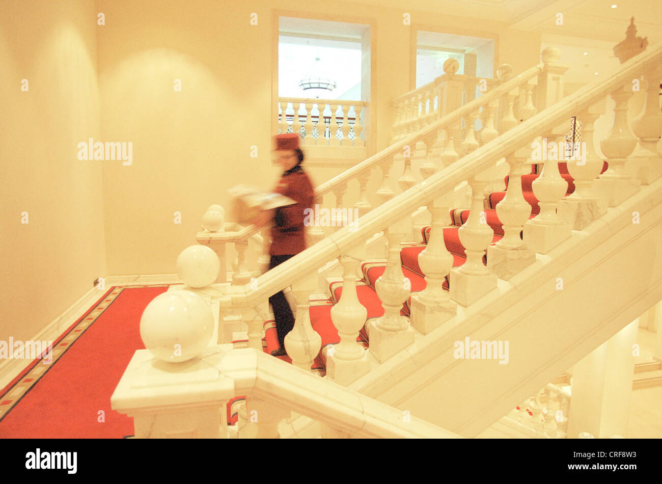 Marble staircase at the Hotel Adlon, Berlin Stock Photo