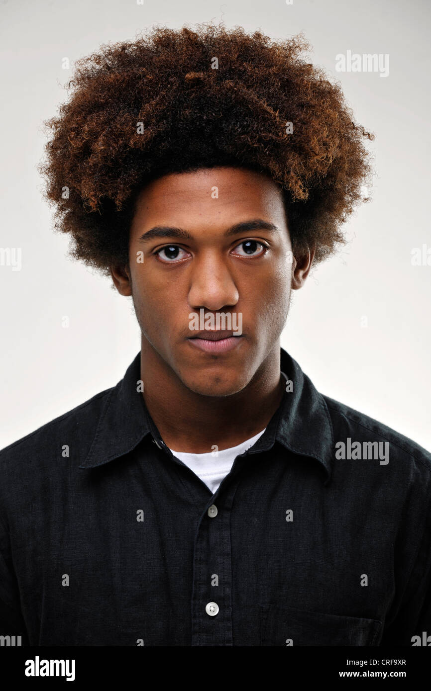 portrait of young black male Stock Photo - Alamy