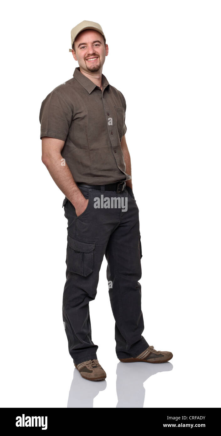 Man isolated with cap hi-res stock photography and images - Alamy