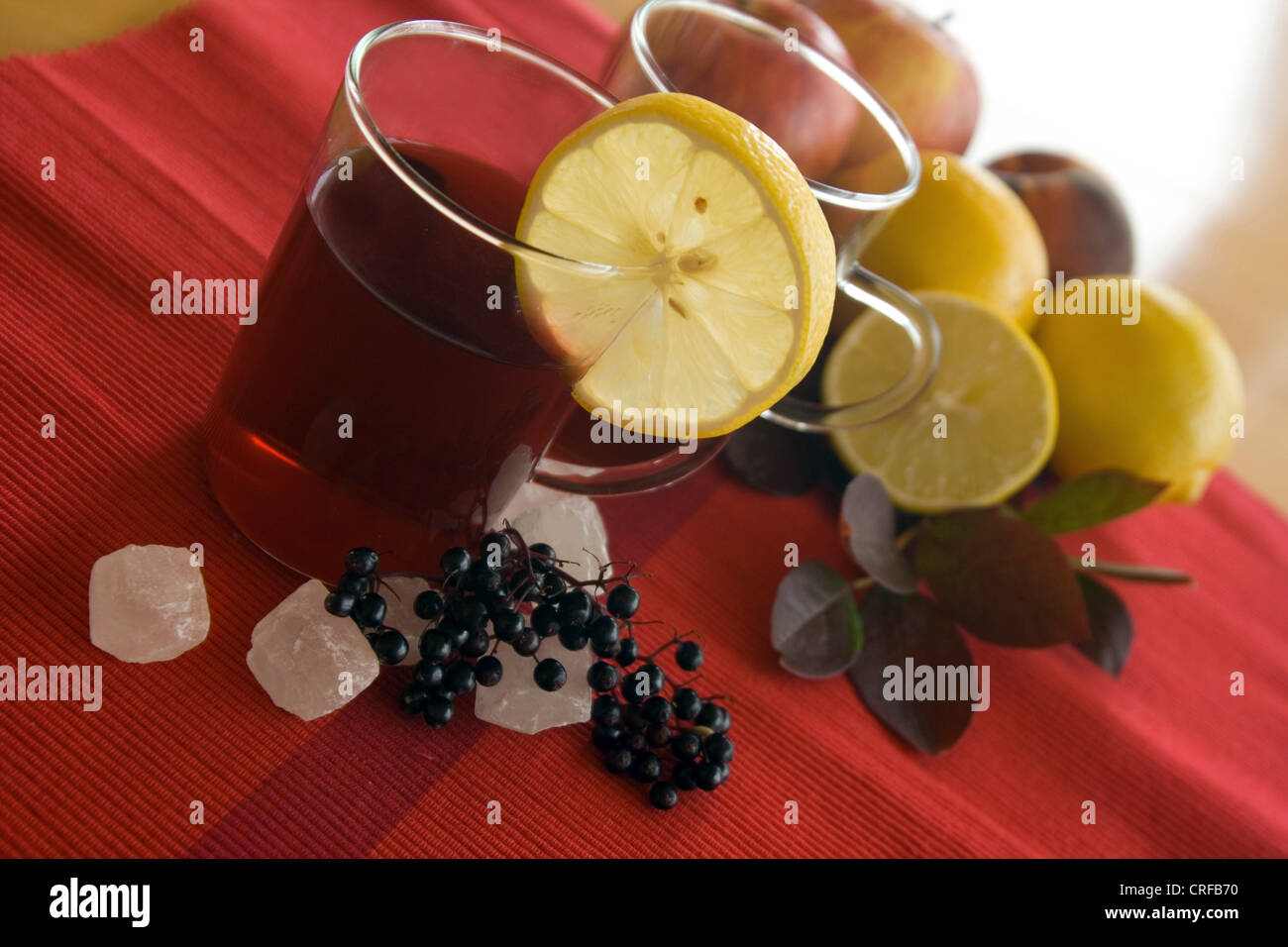 Fruit tea with fruits Stock Photo Alamy