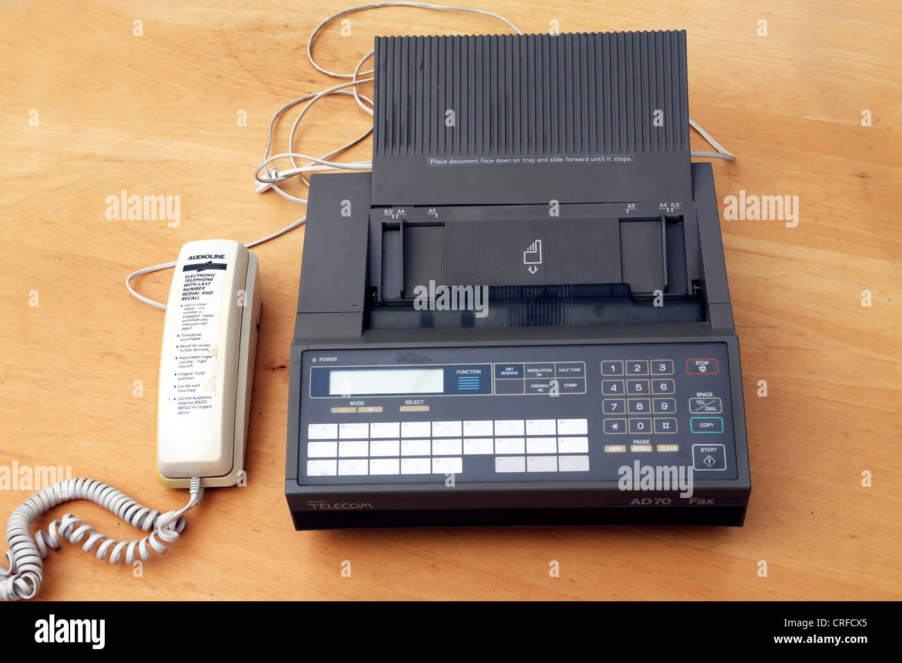 A 1980's Fax Machine Stock Photo