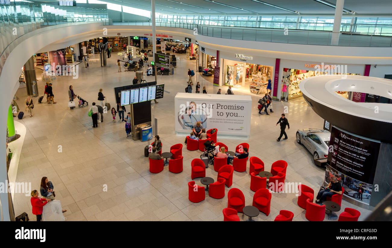 Inside Terminal 2 at Dublin Airport, Ireland Stock Photo