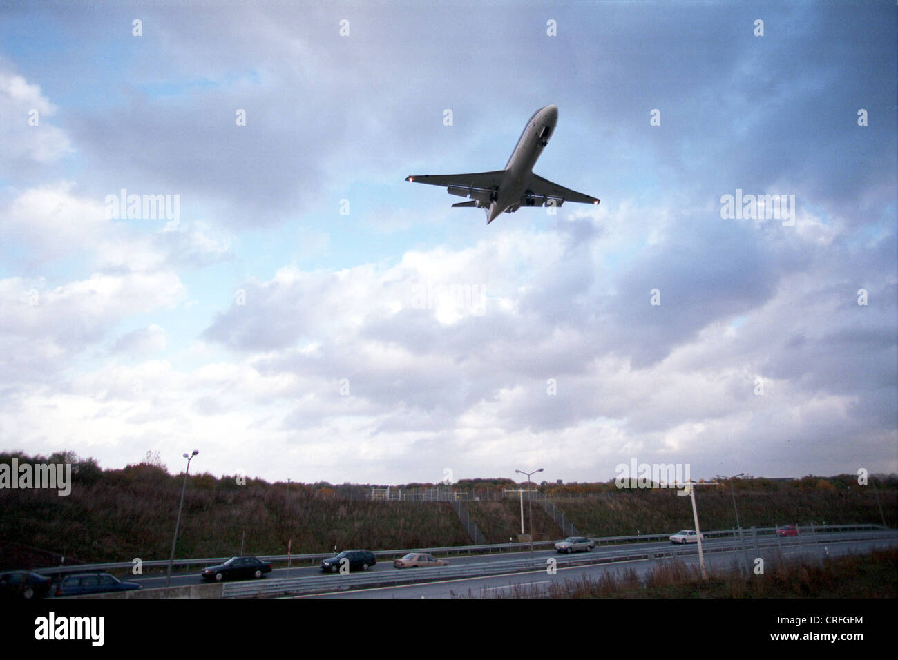 Hamburg, Germany, air traffic Stock Photo