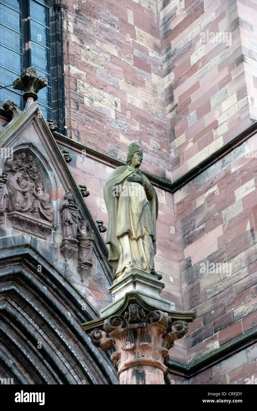 Münster architectural detail, Freiburg, Germany Stock Photo