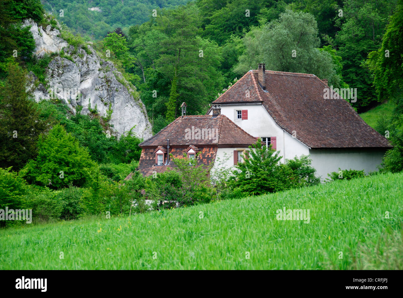 Houses in the Ermitage, Arlesheim, BaselLandschaft, Switzerland Stock Photo Alamy