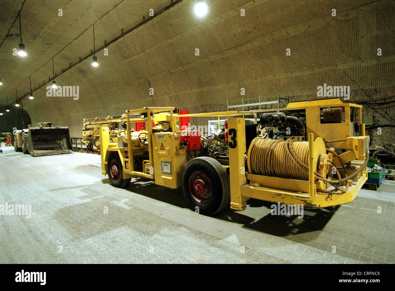 Gorleben, Germany, heavy machinery in the Gorleben salt dome Stock Photo