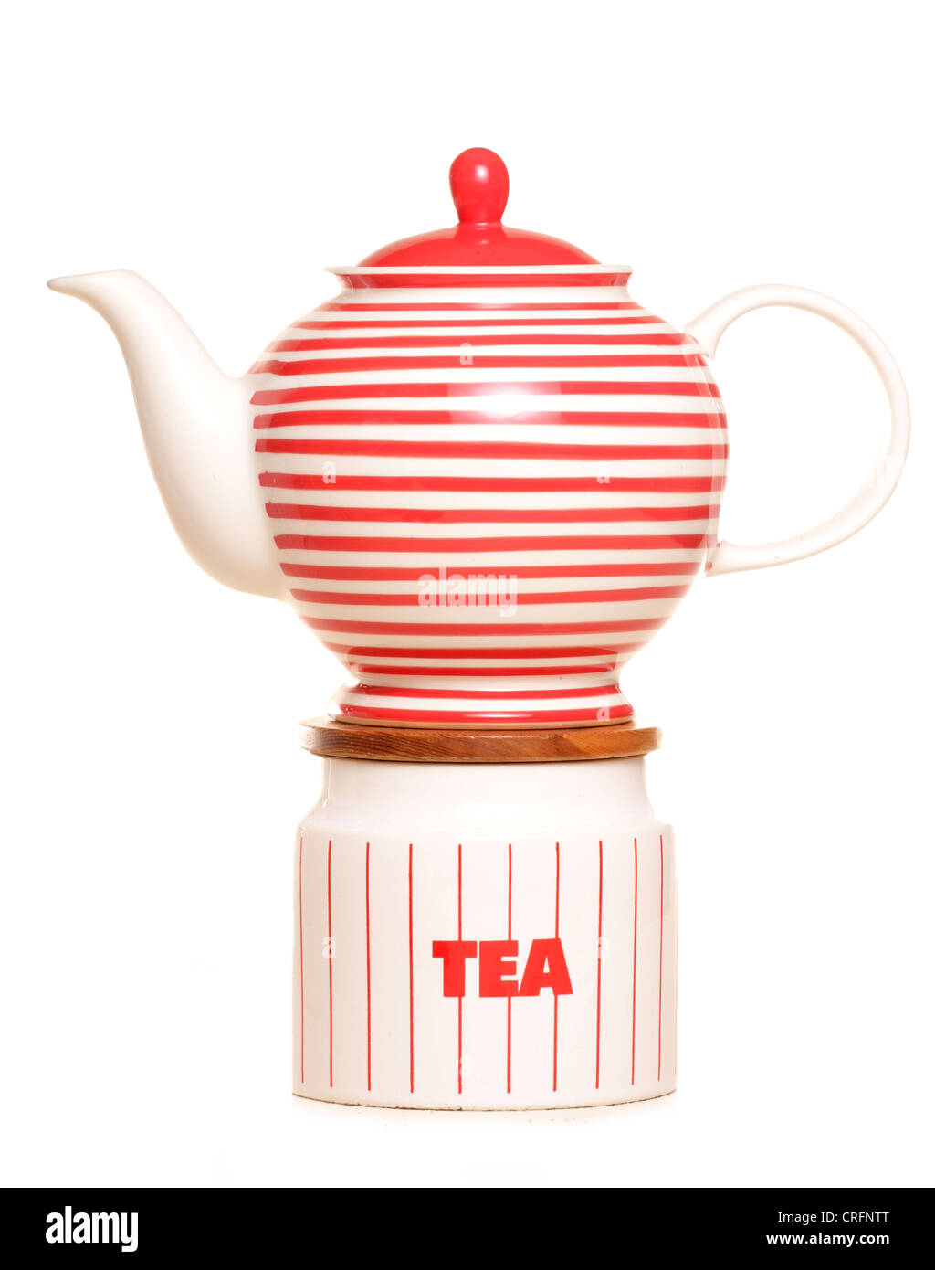 English teapot and tea storage studio cutout Stock Photo Alamy