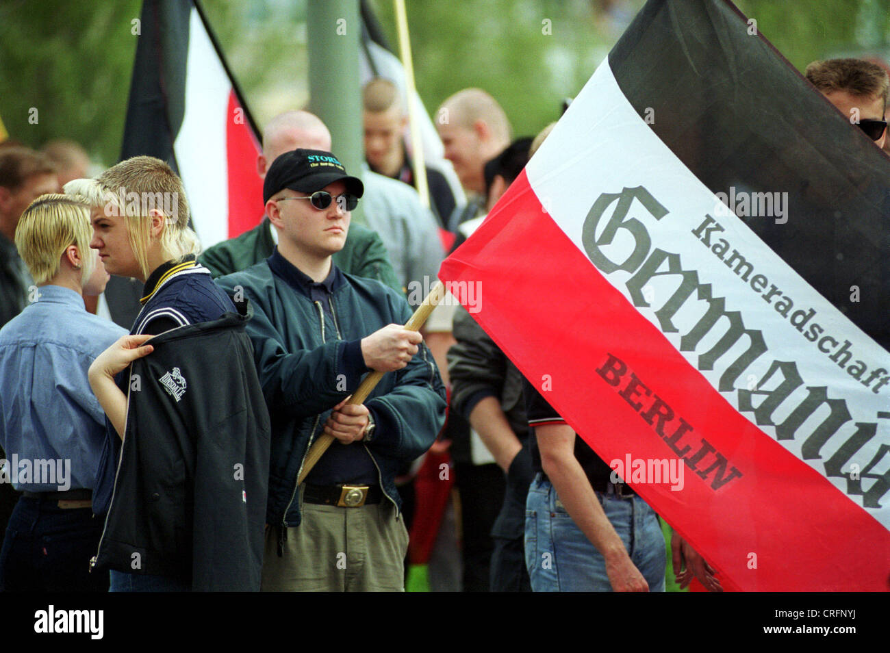 Berlin, Germany, NPD demonstration Stock Photo