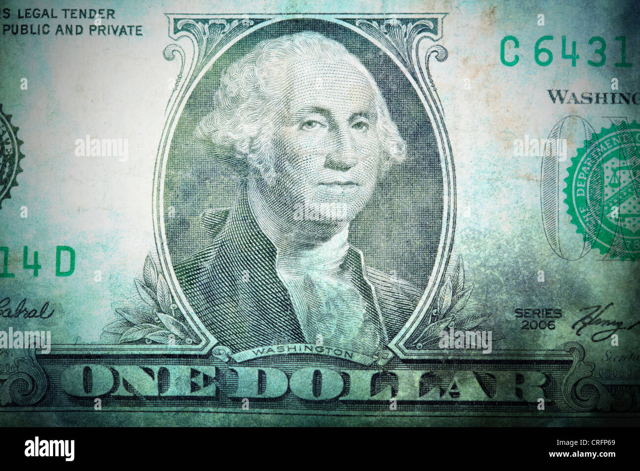 Grunge One Dollar Bill Stock Photo Alamy
