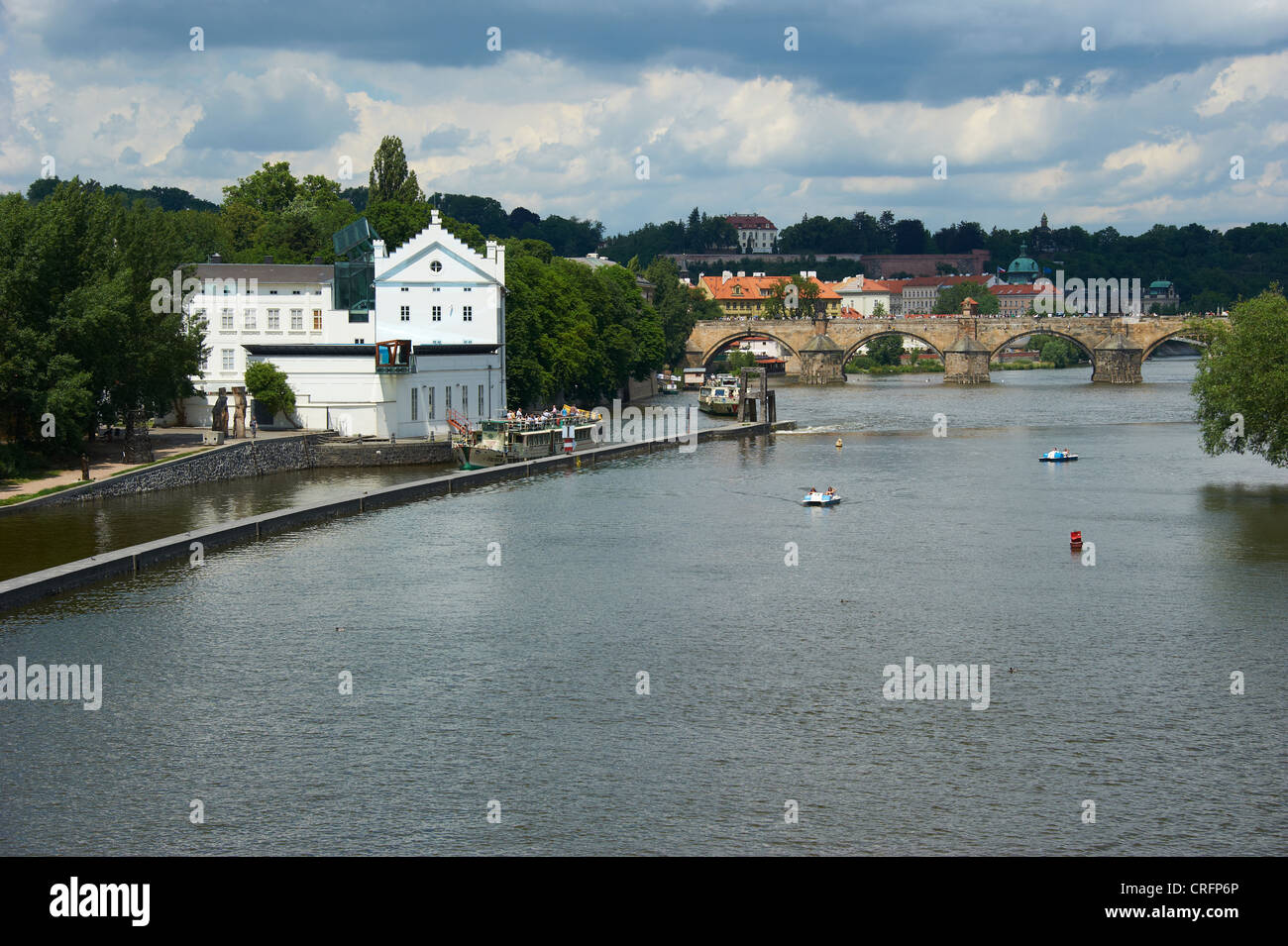 Sova Mills - Czech Modern Art Museum Kampa, Prague, Czech Republic Stock Photo
