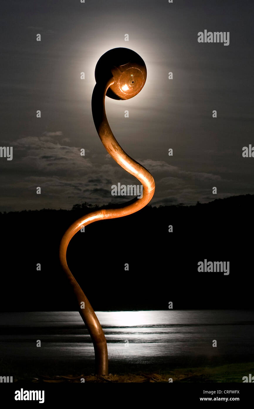 iron sculpture, Australia, Jindabyne Stock Photo Alamy