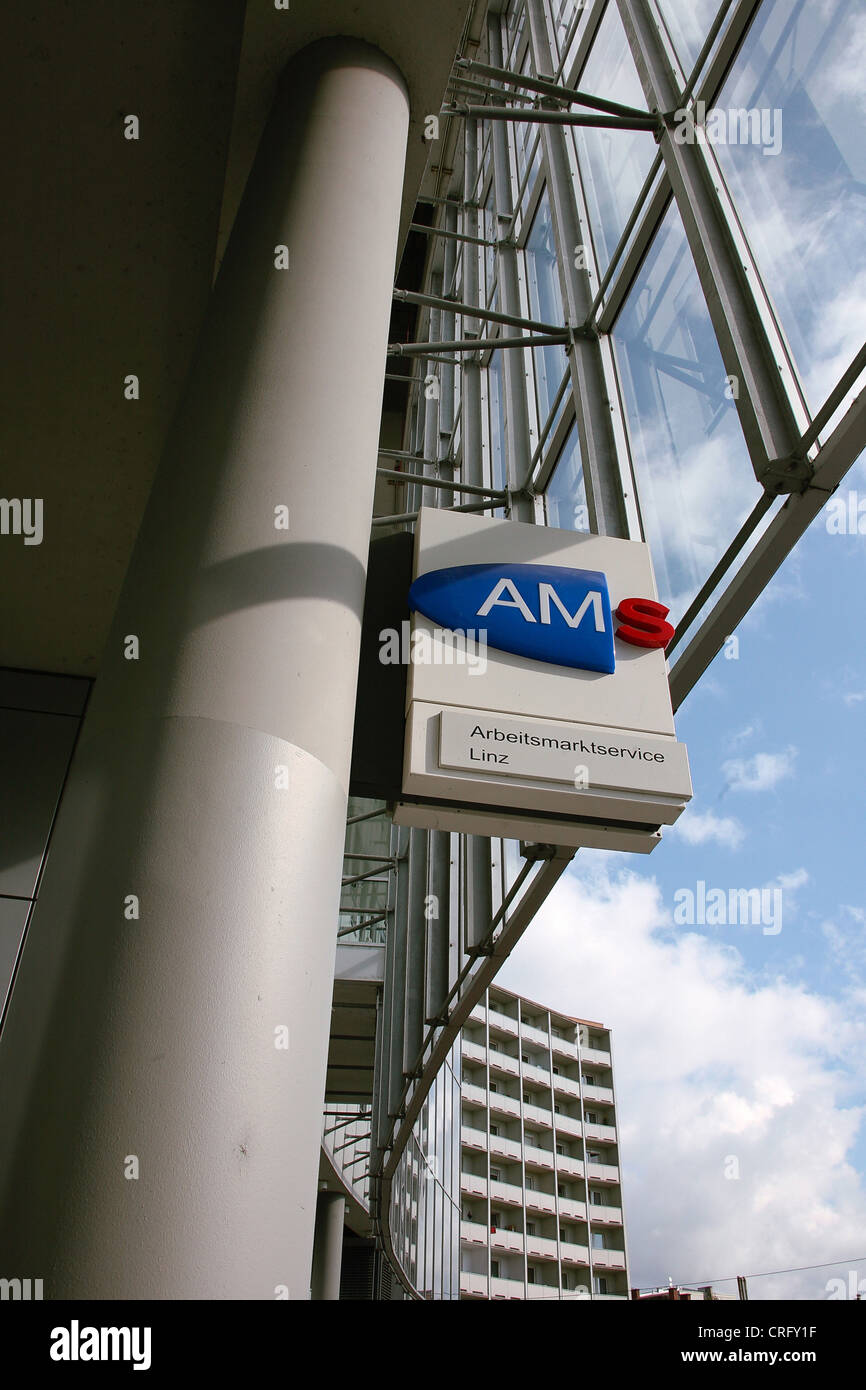 AMS Austria; logo, Austria Stock Photo