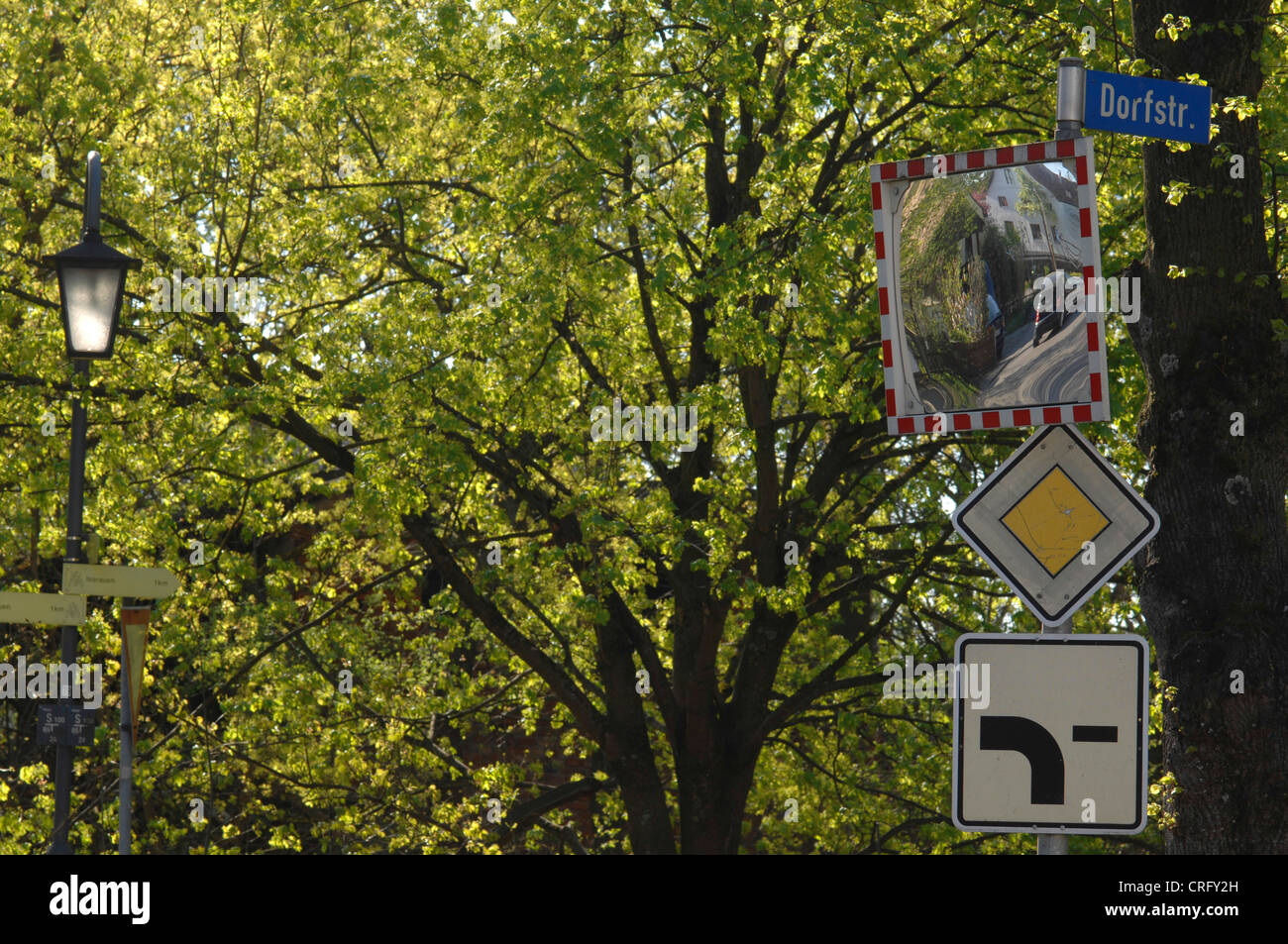 mirror in a street, Germany Stock Photo Alamy