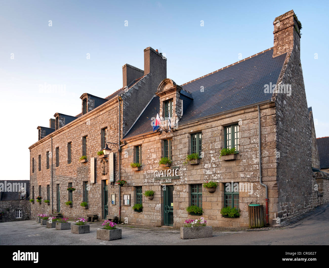 Mairie, Locronan, Brittany Stock Photo