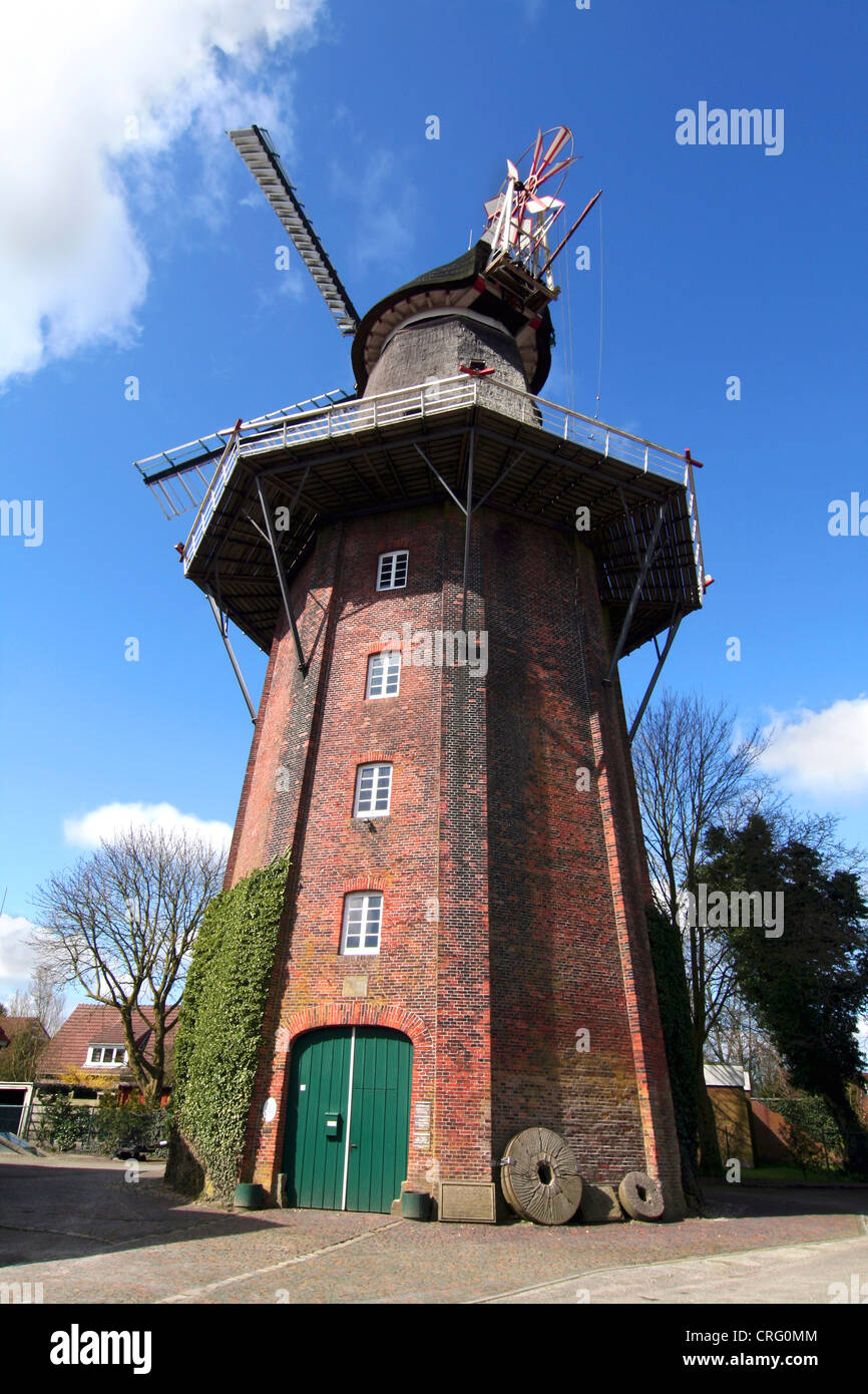 Mill museum Stiftsmuehle, Germany, Lower Saxony, Aurich Stock Photo