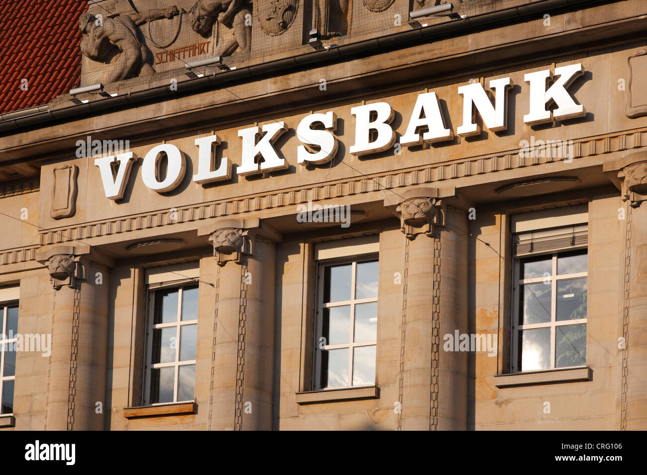 Volksbank - a Bank in Germany Stock Photo